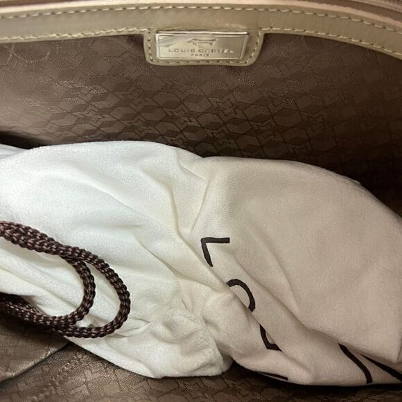 Louis Castel  Women's Blue and Cream Bag - Picture 4 of 9